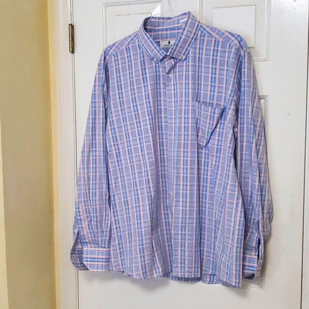 Plaid button down xxl